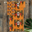 Search for sugar skull bath towels Orange