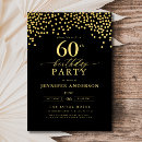 Search for confetti 60th birthday invitations Simple