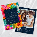 Search for hibiscus wedding invitations Navy blue