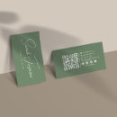 Search for sage green business cards Scannable qr code
