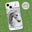 Search for horses iphone cases Black and white