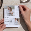 Search for white wedding save the dates Typography