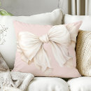 Search for pink bow cushions Girly