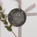 Search for luxury gold wedding stickers Thank you
