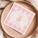 Search for teddy bear napkins Gingham