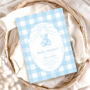 Search for french baby shower invitations Gingham