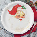 Search for 1950s christmas plates Santa