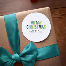 Search for bold color stickers Merry christmas