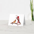 Search for winter cardinal cards Watercolor