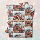 Search for christmas farm wrapping paper Horse