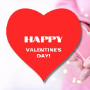 Search for simple valentines day stickers Red and white