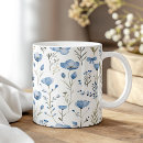Search for flower print mugs Navy blue
