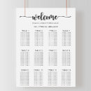 Search for by name wedding seating charts Alphabetical