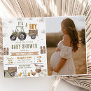 Search for farm baby boy shower invitations Watercolor