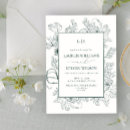 Search for green floral wedding invitations Elegant