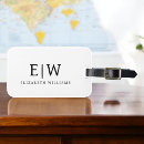 Search for initials luggage tags Simple