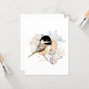 Search for chickadees cards Watercolor