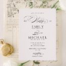Search for romantic classic calligraphy elegant wedding invitations Script