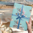 Search for beach santa wrapping paper Nautical