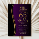 Search for purple black and gold invitations Modern