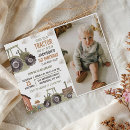 Search for tractor 1st birthday invitations Boy