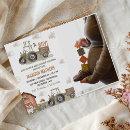 Search for green tractor baby shower invitations Country