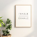 Search for inhale exhale posters Black and white