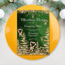 Search for gold seasonal invitations Glitter