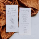 Search for minimalist wedding programs Simple