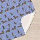 Search for dachshund christmas blankets Snow