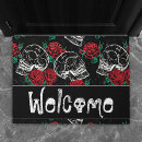 Search for gothic skull doormats Dia de los muertos