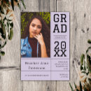Search for lavender graduation invitations Simple