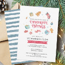 Search for favourite things party invitations Elegant