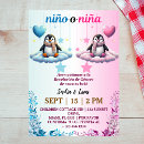 Search for penguin gender reveal invitations Boy or girl