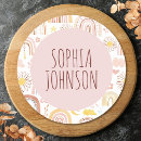 Search for colourful flowers stickers Blush pink