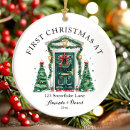 Search for a door is not a christmas tree decorations Family name and year