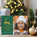 Search for green and gold christmas cards Modern typography