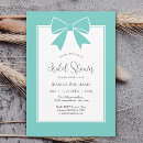 Search for teal blue bridal shower invitations Classic