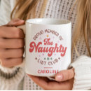 Search for naughty mugs Red and green