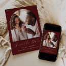 Search for burgundy gold save the dates Minimal