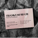 Search for for your business thank you cards Black and white