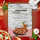 Search for pizza party slice invitations Rustic