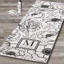 Search for floral yoga mats Black and white