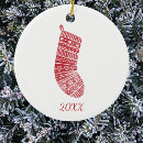 Search for scandinavian christmas tree decorations Red and white