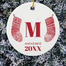 Search for stocking christmas tree decorations Red and white