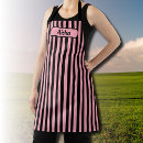 Search for pink and black aprons Fashion