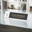 Search for black and gold name plates Metallic