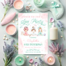 Search for spa birthday invitations Girl salon