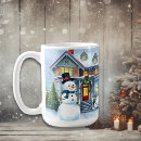 Search for snowman illustration mugs Festive