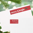 Search for merry and bright return address labels Simple